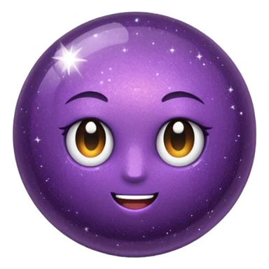 bolinha glitter roxo sticker
