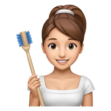 ariana grande holding toilet brush sticker