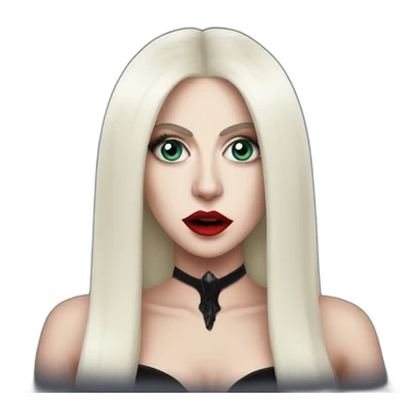 Lady Gaga as a vampire sticker