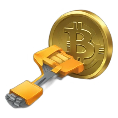 bitcoin crypto mining sticker