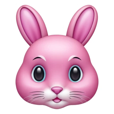  crystallized bunny pink sticker
