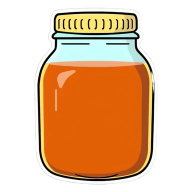 jar of kombucha sticker