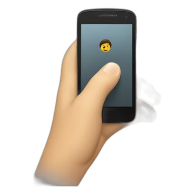 morena con celular motorola en la mano sticker