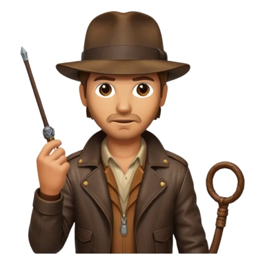 classic explorer whip Indiana Jones sticker