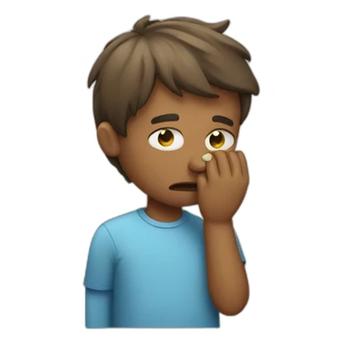 guy feeling sick  sticker