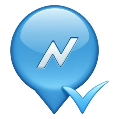 Verificación azul tiktok  sticker