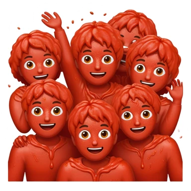 La Tomatina festival tomato fight sticker