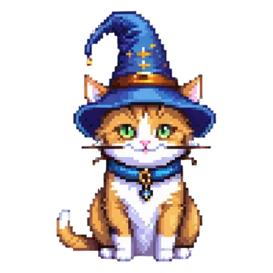 wizard cat sticker