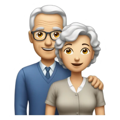 School Reunion with older lady teacher sticker