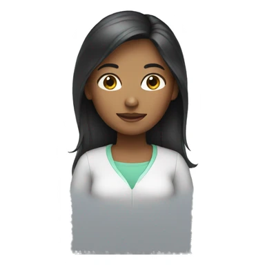 GIRL working with iPHONE sticker