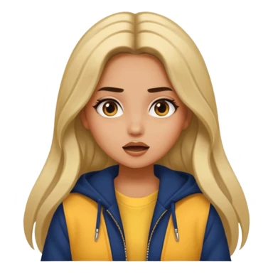 pretty long hair girl middle parted, amazed, good clothes, tanned, baddie, RELLY PREETY sticker