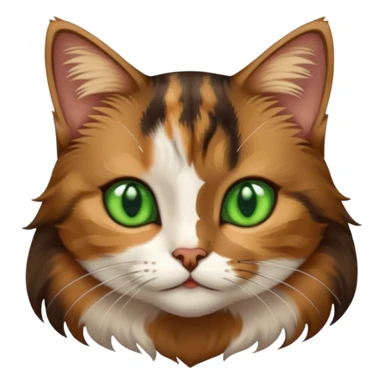 a young female brown and black tabby cat, sticker