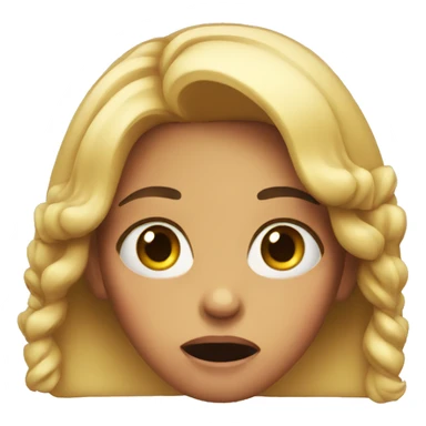 girl w shocked look sticker