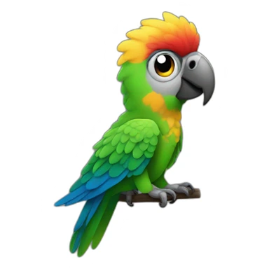 party parrot but elevated sticker