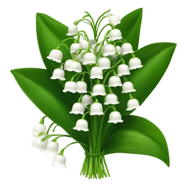Lilly of the valley flower bouquet  sticker