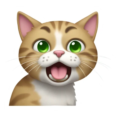 Vomiting cat sticker