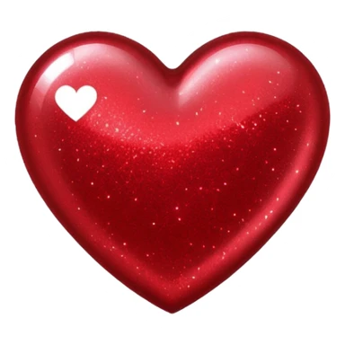 red glitter cyberpunk love sticker