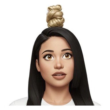 realistic portrait of girl sticker