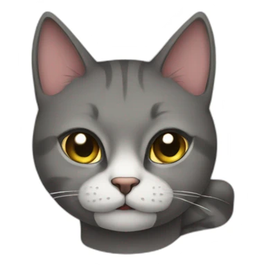 submissive cat sticker