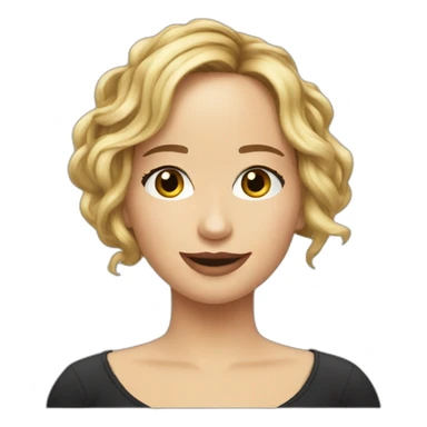 Jennifer Lawrence flirting sticker