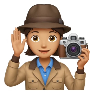 photographer taking a photo facing away sticker