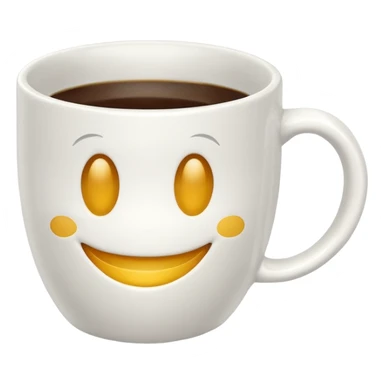 smiley coffee cup good morning sticker