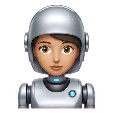 woman service Robot sticker