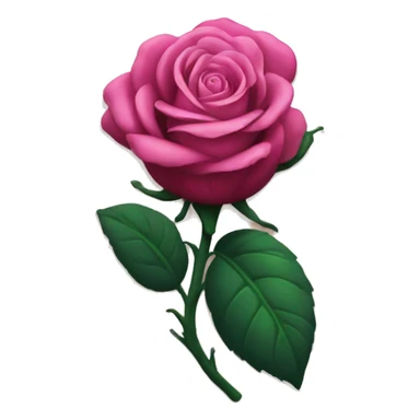 Blooming rose on arm sticker