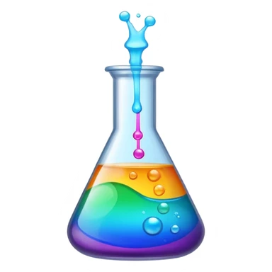 chemistry and lab work icon sticker