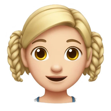 Pig tail girl sticker