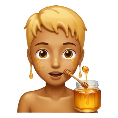 honey eating sticker