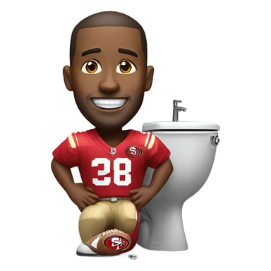 Skibidi toilet 49ers sticker