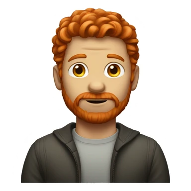 red headed man sticker