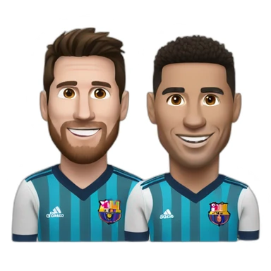 messi and ronaldo sticker