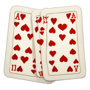deck of cards sticker