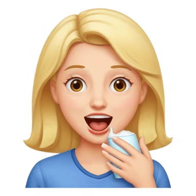 woman burping sticker