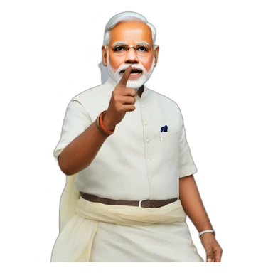 Modiji in chittorgarh sticker