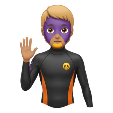 diver wetsuit sticker