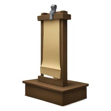 cartoon guillotine sticker