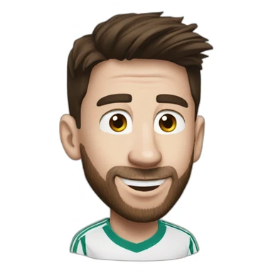 Messi salut cristiano sticker