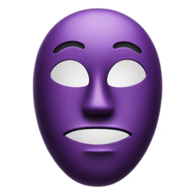 sad emoji, carnaval mask sticker