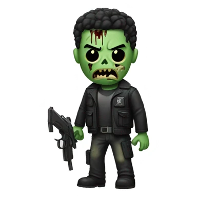 The Punisher zombie  sticker