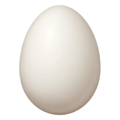white egg sticker