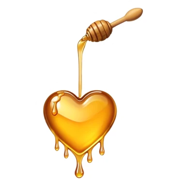 Honey on a heart  sticker