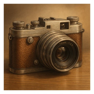 vintage camera sticker