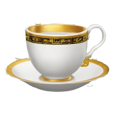 Versace tea cup sticker