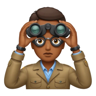 on the lookout binoculars sticker