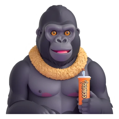 granola gorilla sticker