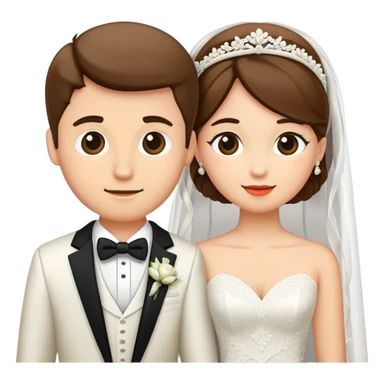 Two people getting married sticker