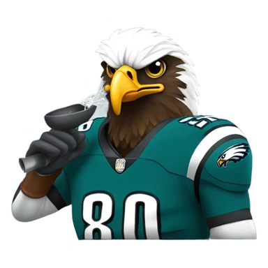 Philadelphia Eagle with a whistle  sticker